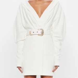 Peace +Love (MissGuided) Plunge Western Belt Dress